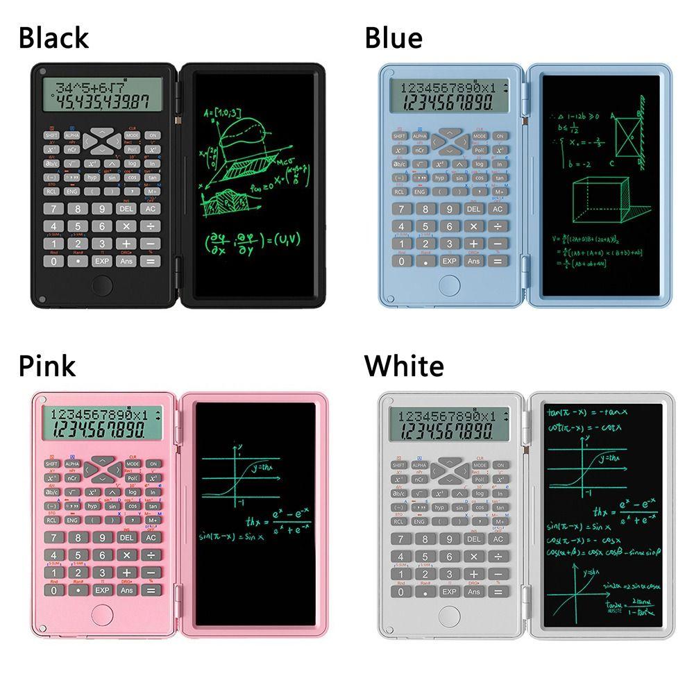 6 inch Digital Drawing Pad Writing Tablet Foldable Desk Scientific Calculators 12-Digit Digital with an Erasable Writing Tablet Large Display Drawing Pad Painting Electronics Tools