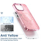 Glitter Shining Case For iPhone 16 15 14 13 12 11 Pro Max Plus Magsafe Plating Wireless Charging Bling Cover Back Shell Girls