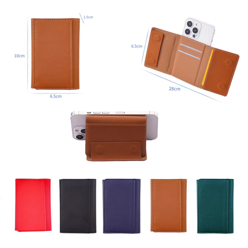 Flip Leather Wallet Case For iPhone 16 15 14 13 12 11 Samsung Strong Magnetic Magsafe Card Holder Wallets Stand Multiple Card Slots