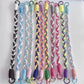 Short 3-Strand Braided Rope Keychain Wrist Rope Phone Case Anti-lost Rope Strap Key Ring Tactical Survival Tool Backpack Buckle