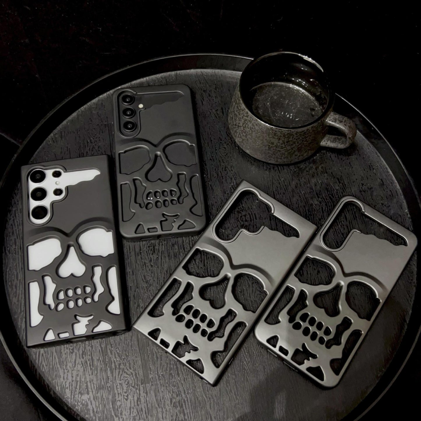 For Samsung S24 Ultra S23 Plus, Thin Skull Matte Hollow Heat Dissipation Case Cooling Soft Back Cover