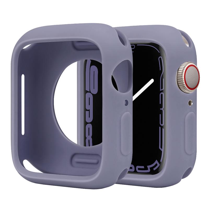 Soft Silicone Case For Apple Watch 8 45mm 7 41mm 44mm 40mm 42mm 38mm Protection Shell Cover For iWatch Series 8 7 6 5 4 3 SE