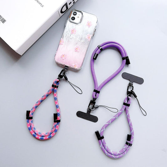 Short Adjustable Phone Lanyard Strap Mobile Phone Hanging Rope Wrist Straps Anti-lost Lanyards Cell Phone Accessories