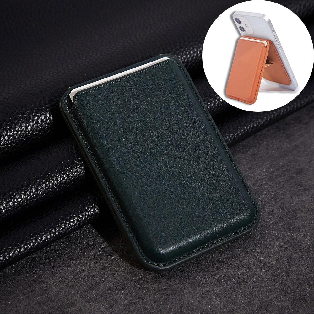 Strong Magnetic Folding Wallet Card Bag Holder Leather Case for Magsafe iPhone 16 15 14 13 Pro Max 12 Mini Plus Magnetic Stand Cover