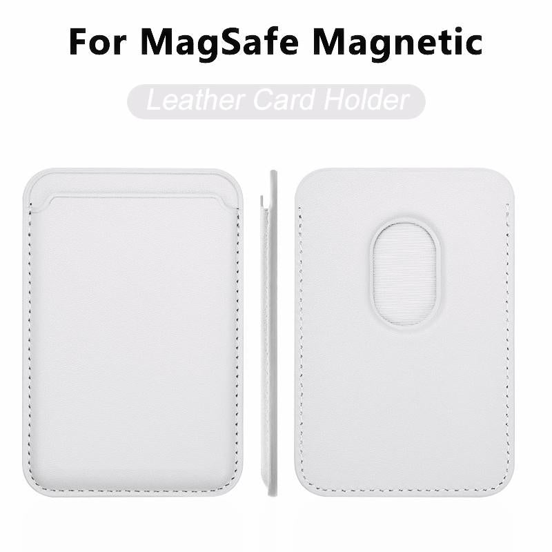 For Magsafe Magnetic Leather Slot Card Holder Wallet Case For iPhone 16 15 14 Pro Max 13 12 11 For Samsung S23 Ultra Accessories