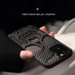 For iPhone 16 15 14 13 12 11 Pro Max Phone Case, Carbon fiber Pattern Skull Matte Hollow Heat Dissipation TPU Shockproof Case Cooling Soft Back Cover