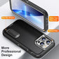 For iPhone 16 15 14 13 12 11, Shockproof Anti-fall with Kickstand Hard Phone Case Bumper Back Cover