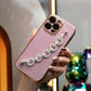 Glitter Diamond Chain Plating Phone Case For iPhone 16 15 14 13 12 Plus Pro Max Soft TPU Back Cover